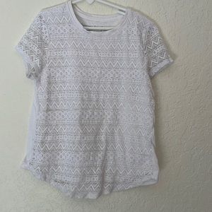 Cute white top for girls from Abercrombie kids